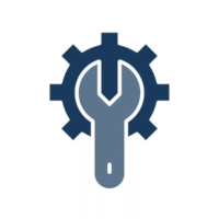 Icon of a gear with a wrench, representing ISTM or system management tools