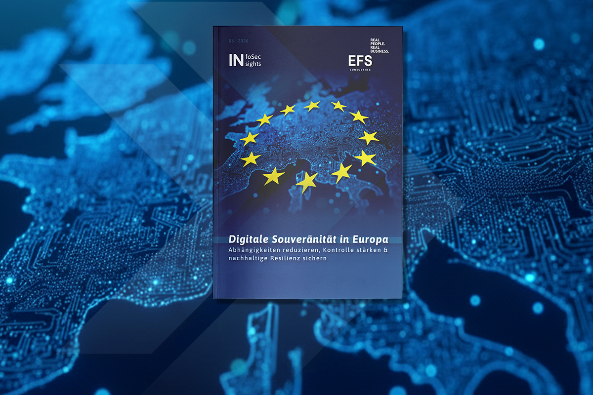 Whitepaper „Digitale Souveränität in Europa“ mit EU-Sternen über einer digitalen Europakarte auf dem Cover.