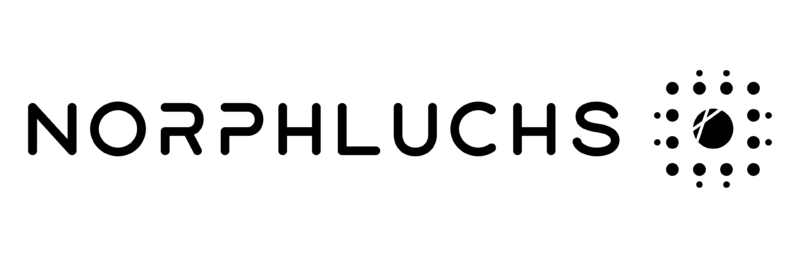 Norphluchs Logo in schwarzer Schrift vor weißem Hintergrund